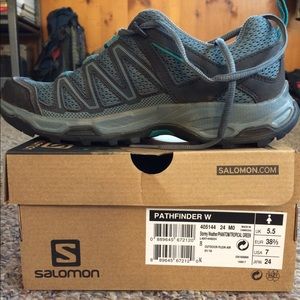 Salomon Women's Pathfinder hiking shoes.